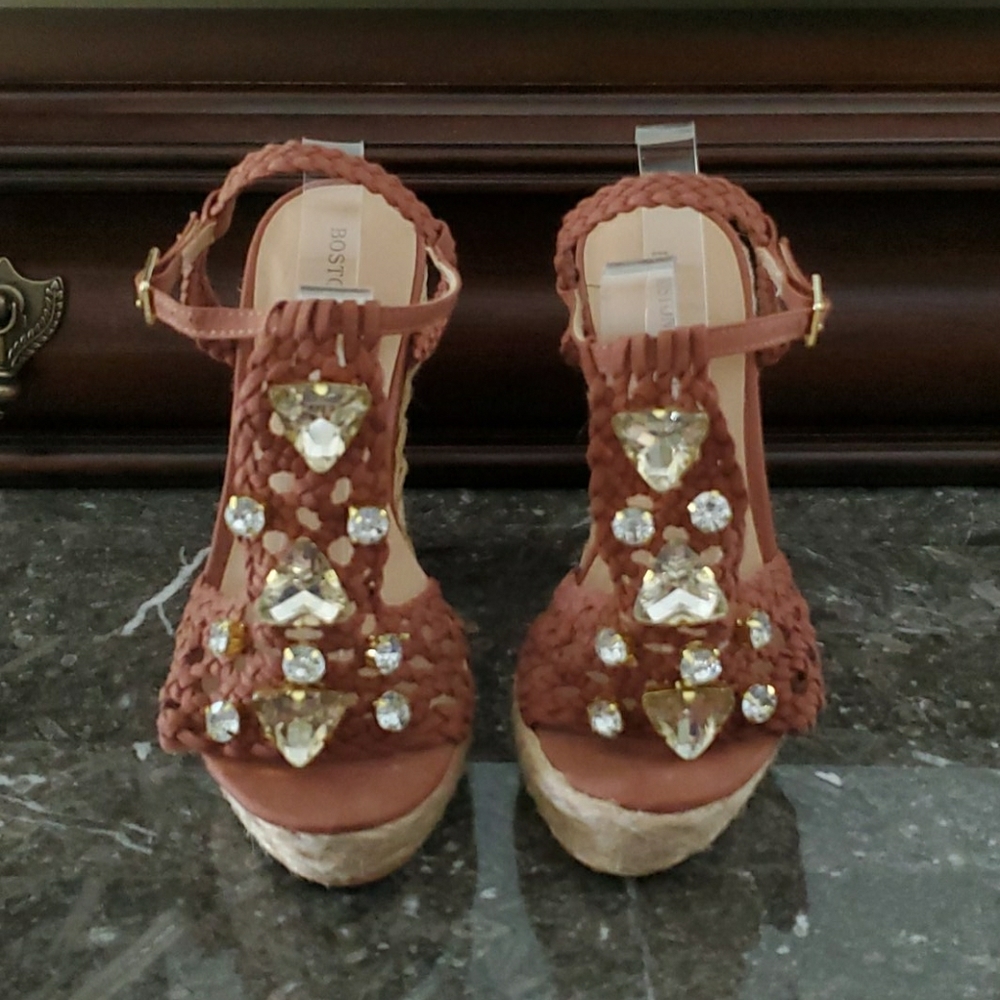 Boston Proper Jeweled Sandals